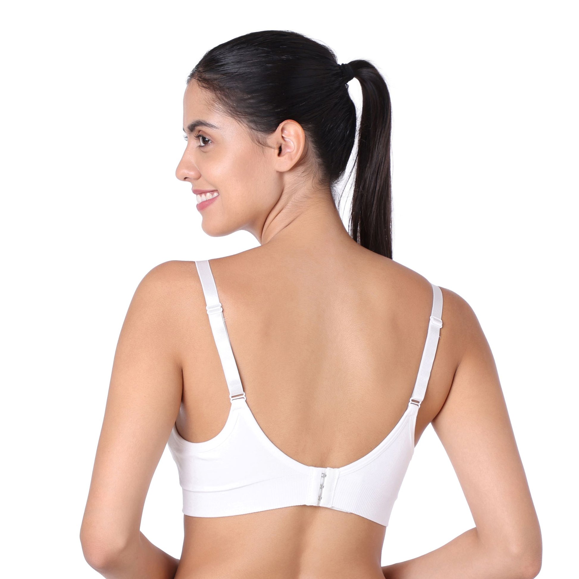 motherly Maternity Bra Padded Breastfeeding Nursing Bras for Women with Removable Pads Blue