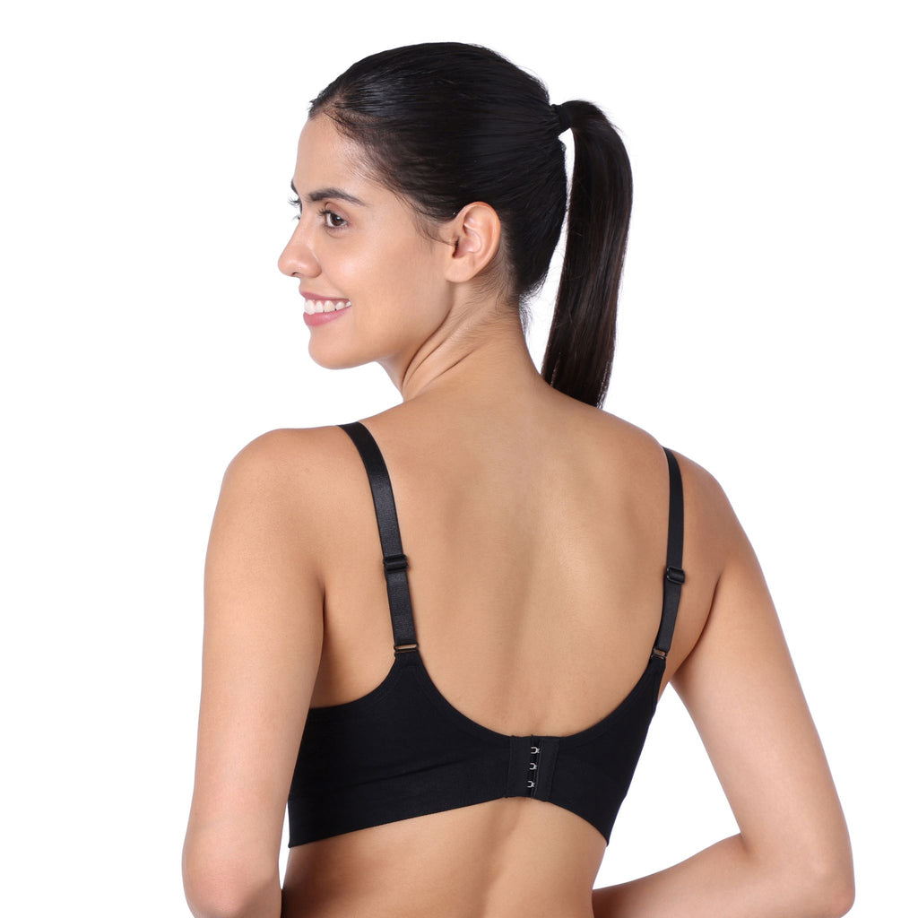 motherly Maternity Bra Padded Breastfeeding Nursing Bras for Women with Removable Pads Blue