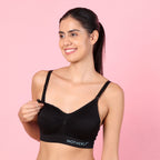 Motherly Maternity Bra Padded Breastfeeding Nursing Bras for Women with Removable Pads Blue - MOTHERLY