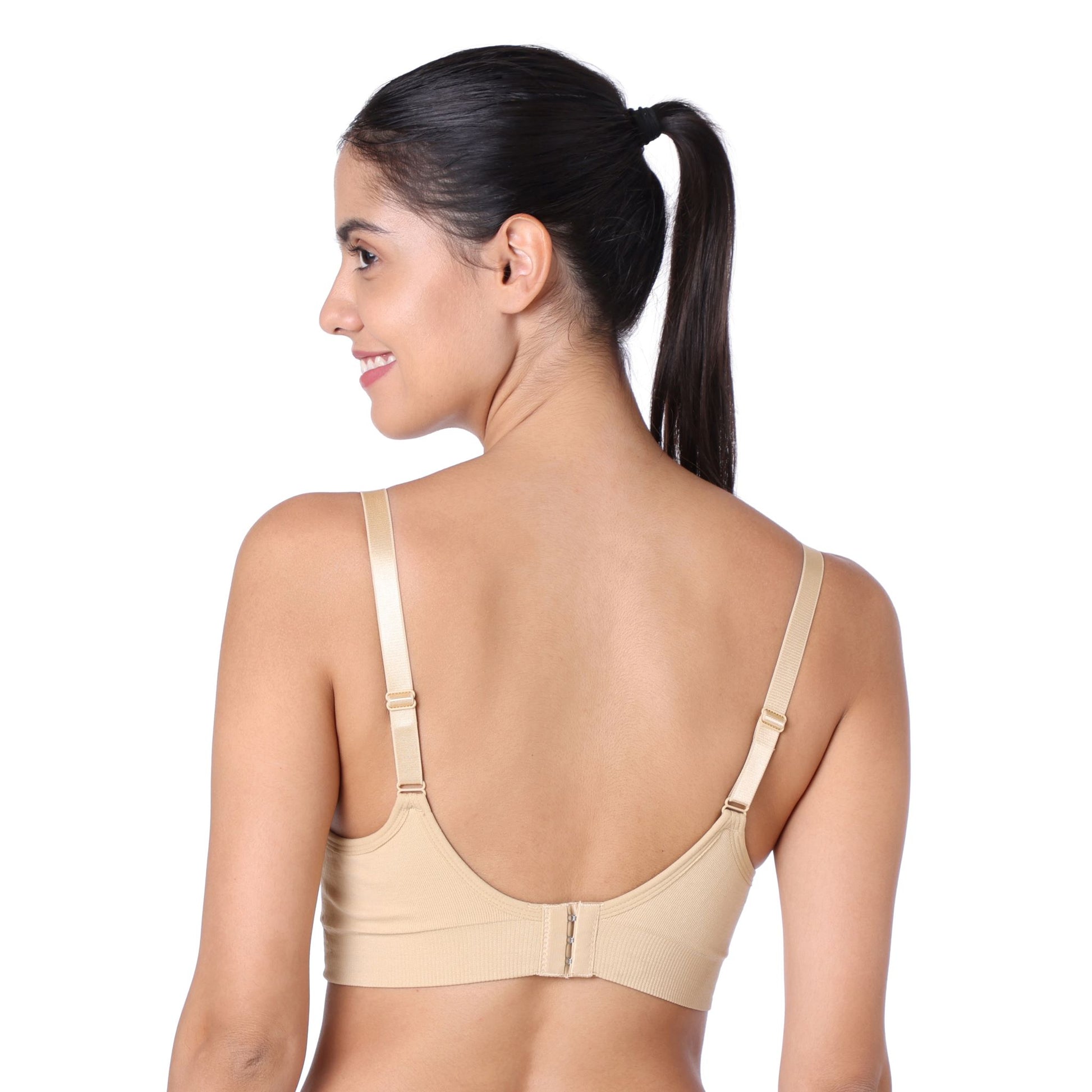 motherly Maternity Bra Padded Breastfeeding Nursing Bras for Women with Removable Pads Blue