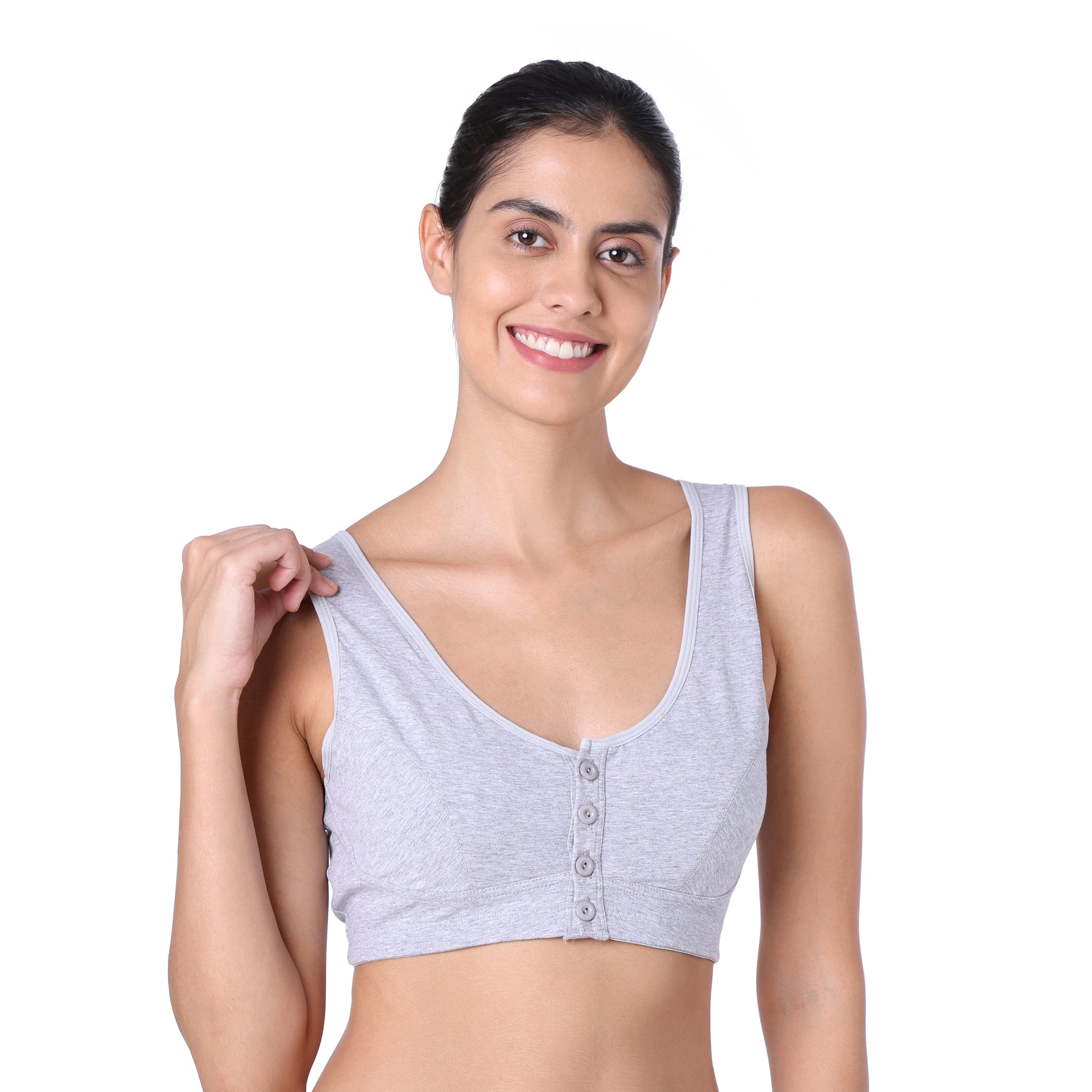 Lycra Cotton Women Blue Maternity/Nursing Non Padded Bra, Size: 34 at Rs  70/piece in New Delhi