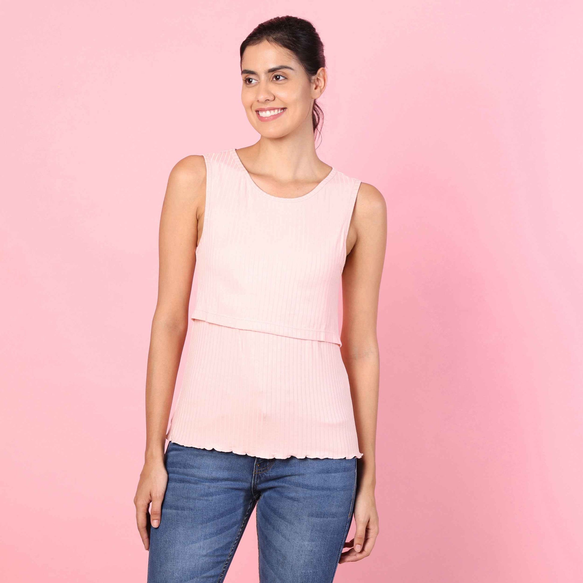 Cushy Touch Camisole N Suspender Skirt for Nursing Moms