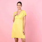 Motherly Women's Soft Modal Cotton Maternity Nursing Top and Skirt Loungewear (Large, Pink-Style4)