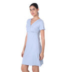 Motherly Women's Soft Modal Cotton Maternity Nursing Top and Skirt Loungewear (Large, Pink-Style4)