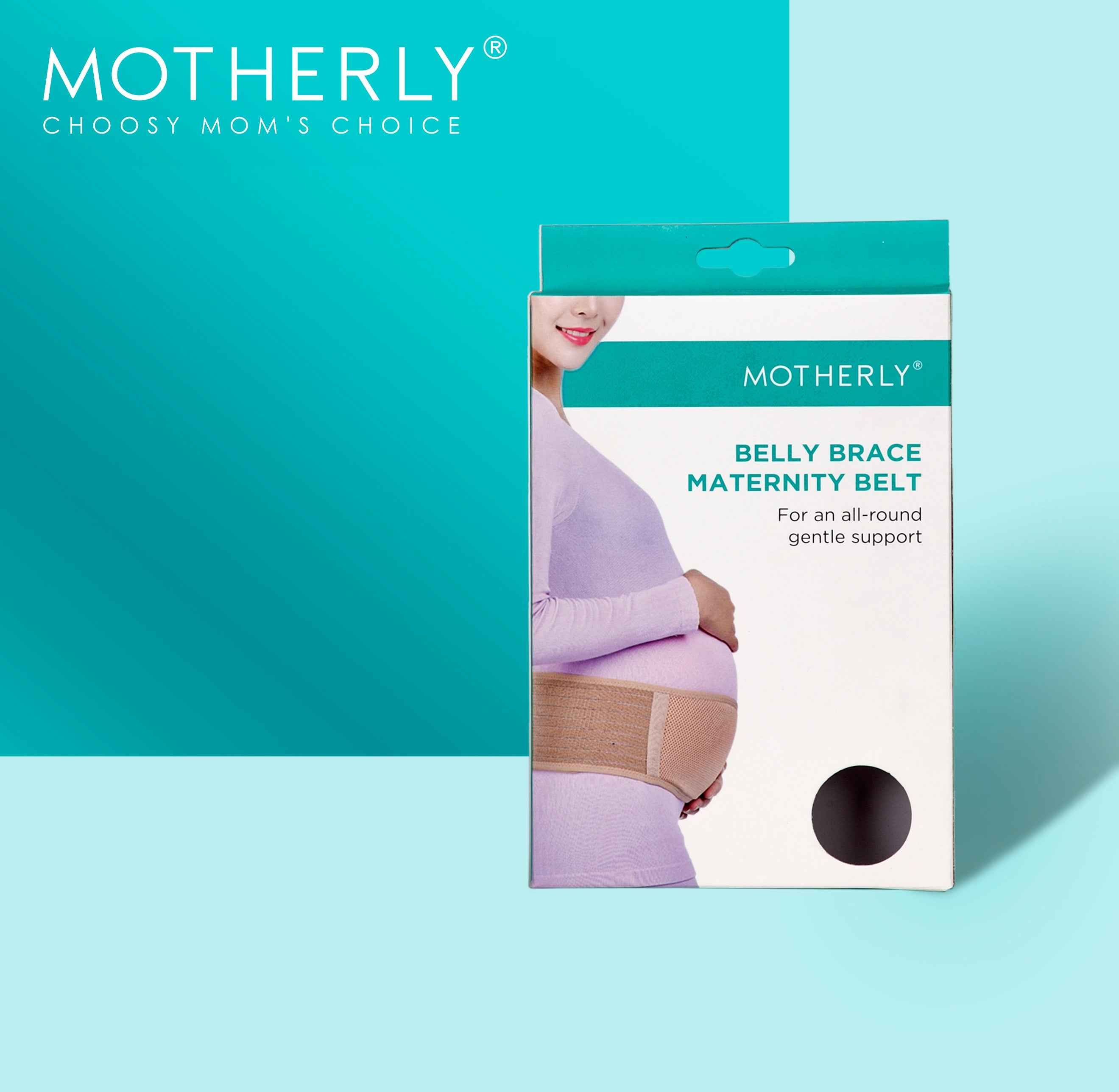 Motherly Maternity Belly Support Belt (Pre-Pregnancy-Type1, Grey, Free Size)