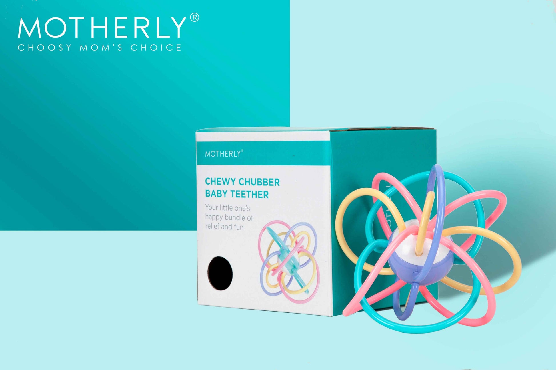 Baby Teether Tube Rattle Toy