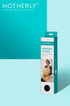 Care Cave Nursing Scarf - Green/Blue Flower Print - MOTHERLY