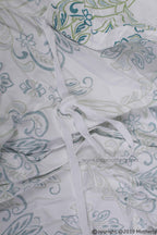 Care Cave Nursing Scarf - Green/Blue Flower Print